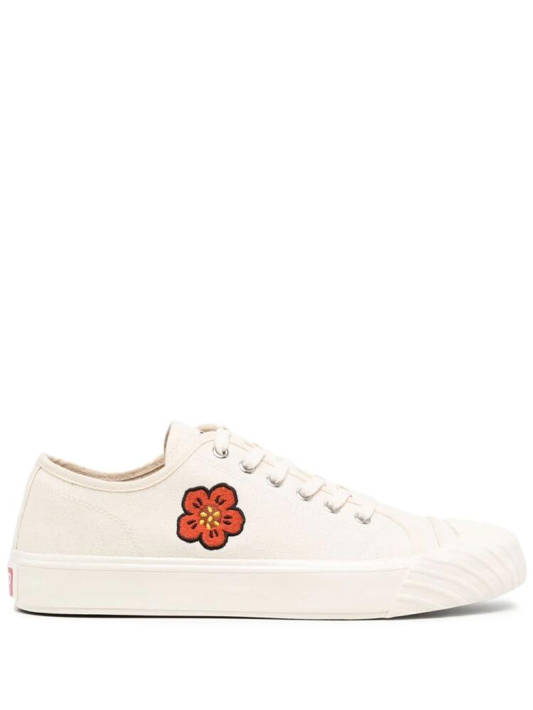 Kenzo embroidered-motif low-top sneakers - White Cover