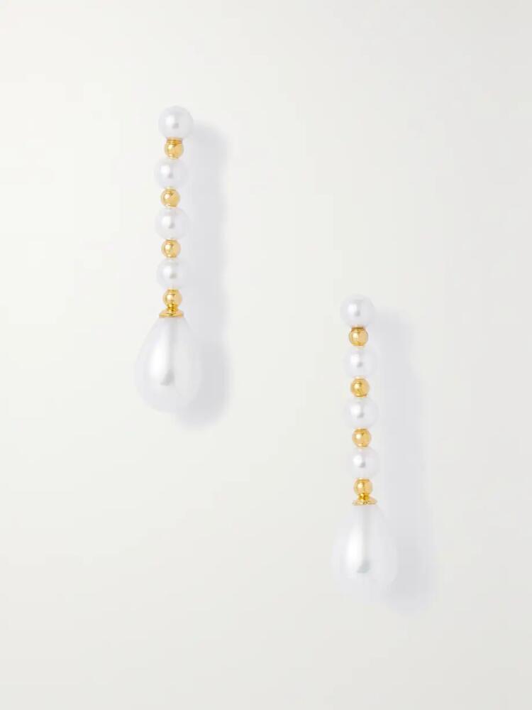 Anissa Kermiche - Gossip Gold-plated Pearl Earrings - White Cover