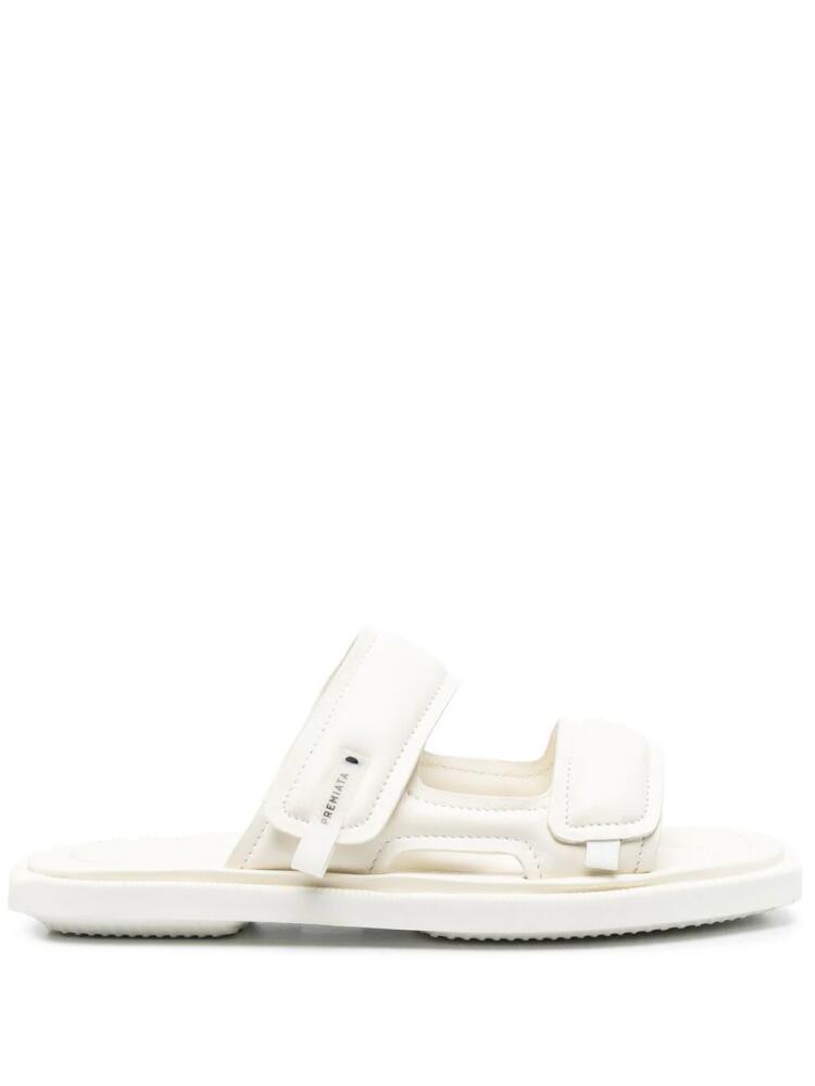 Premiata M6432 lambskin slides - White Cover