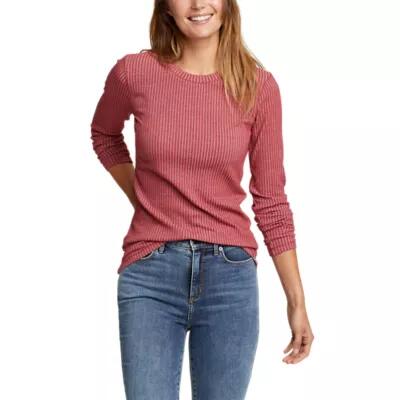 Eddie Bauer Women's Solstice Ribbed Long-Sleeve Crew Cover