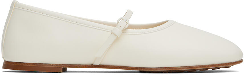 Dear Frances Off-White Balla Strap Ballerina Flats Cover