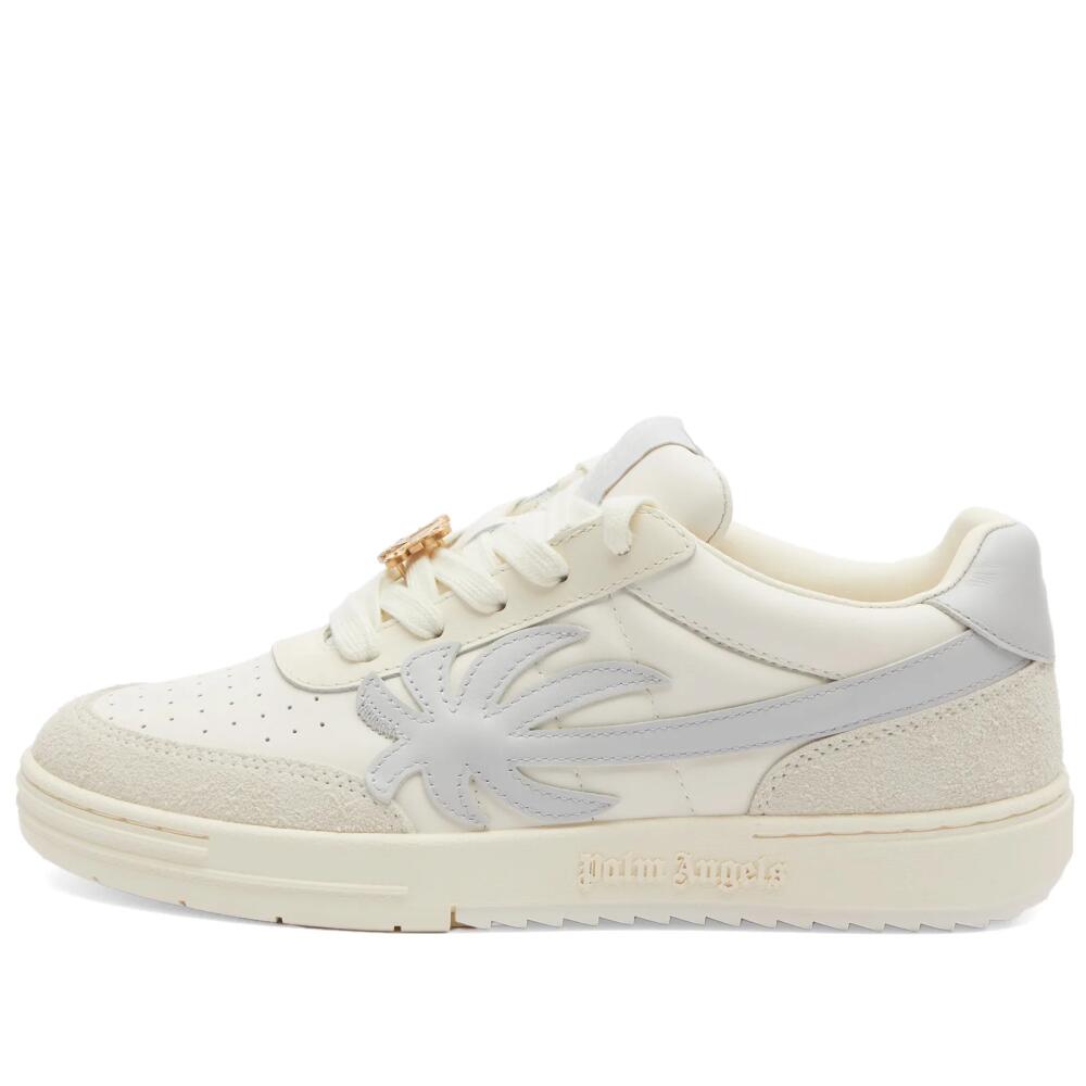 Palm Angels Men's University Sneakers in Beige Cover