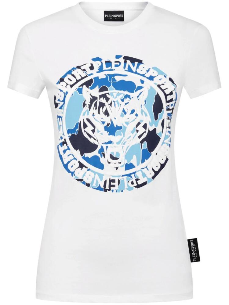 Plein Sport Carbon Tiger cotton T-shirt - White Cover