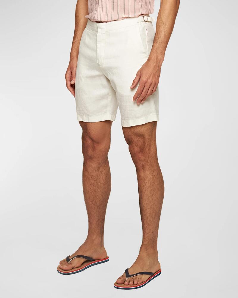 Orlebar Brown Men's Norwich Tailored Linen Shorts Cover