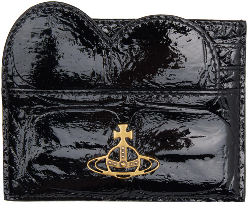 Vivienne Westwood Black Heart Card Holder Cover