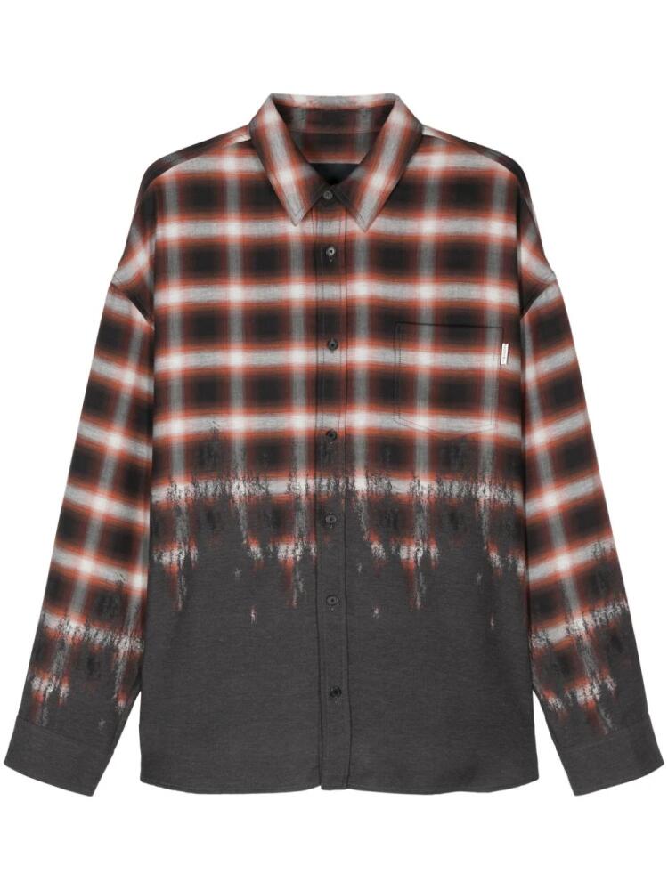 Juun.J plaid-pattern cotton shirt - Brown Cover