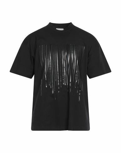 Vtmnts Man T-shirt Black Cotton Cover