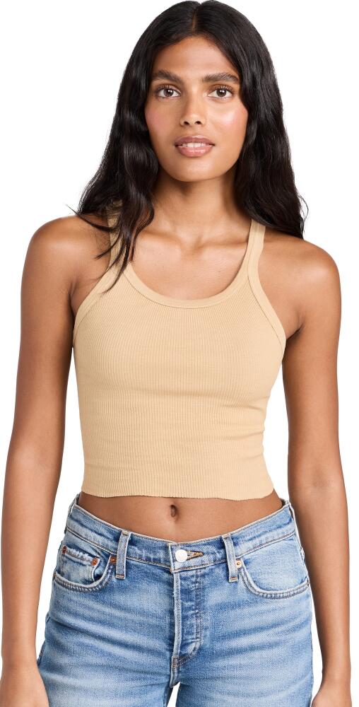 RE/DONE Cropped Ribbed Tank Sand Cover