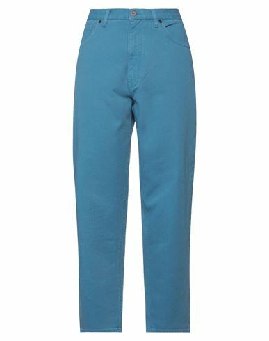 Pence Woman Jeans Azure Cotton Cover