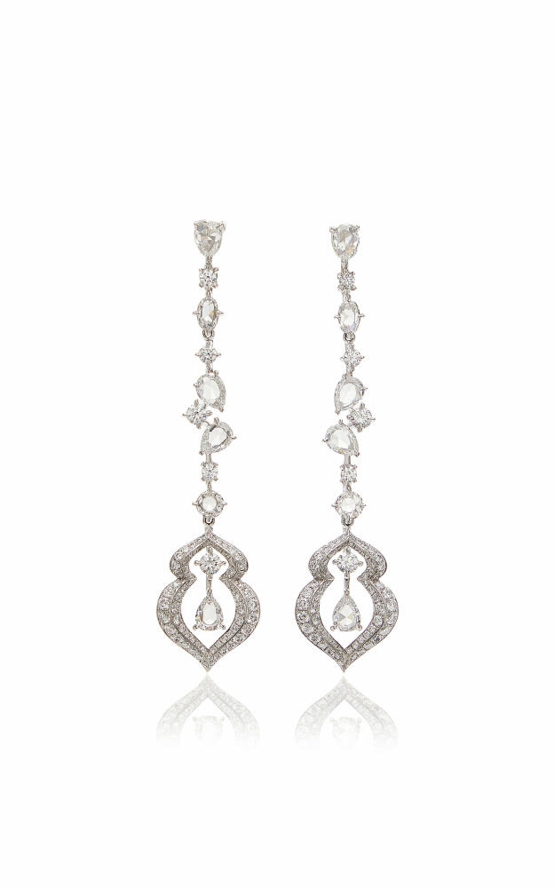 Harakh - Haveli 18K White Gold Diamond Earrings - White - Gifts For Her Cover