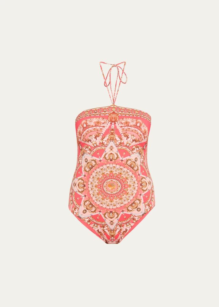 Camilla Shell Games Bandeau One-Piece Swimsuit Cover