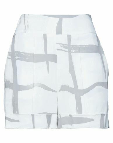 Lorena Antoniazzi Woman Shorts & Bermuda Shorts White Viscose, Elastane Cover