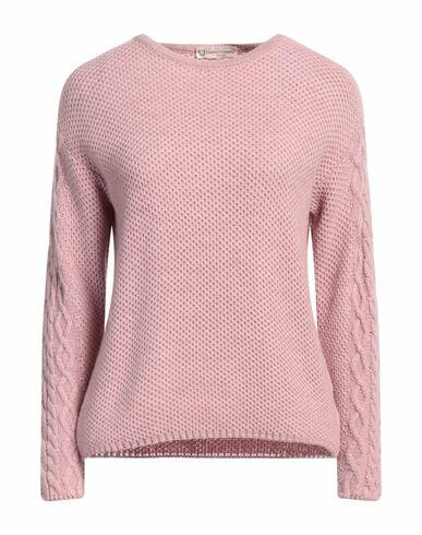 Cashmere Company Woman Sweater Pink Wool, Alpaca wool Cover