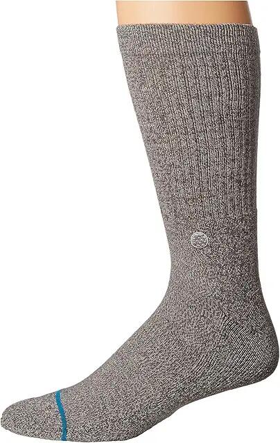 Stance Icon (Grey Heather) Men's Crew Cut Socks Shoes Cover