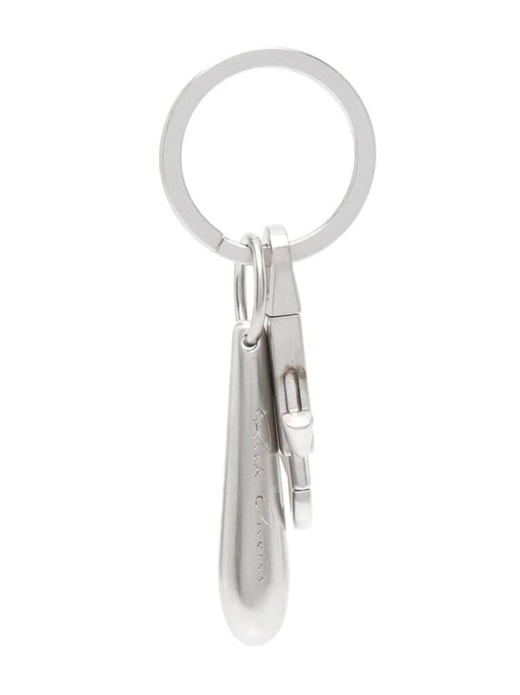 Rick Owens Teardrop pendant keyring - Silver Cover