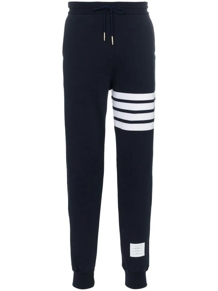 Thom Browne Classic Loopback 4-Bar track pants - Blue Cover