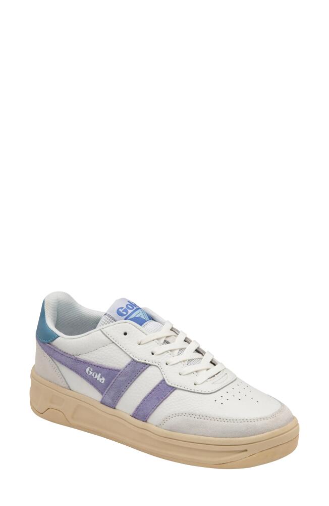 Gola Topspin Sneaker in White/Lavender/Iceberg Cover