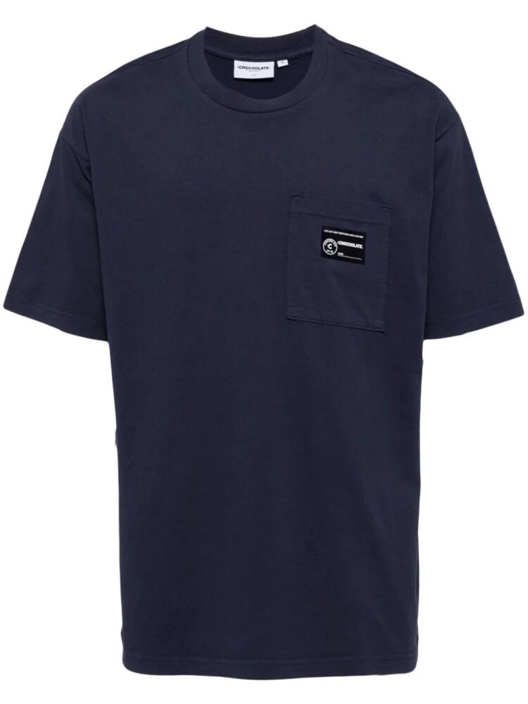 CHOCOOLATE patch pocket t-shirt - Blue Cover