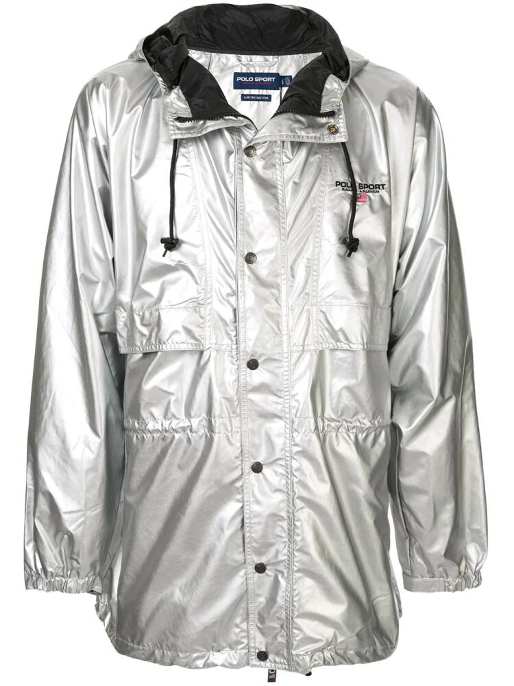 Polo Ralph Lauren P-Wing metallic raincoat - Silver Cover