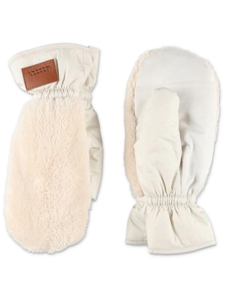 ISABEL MARANT Barca Moffola gloves - Neutrals Cover