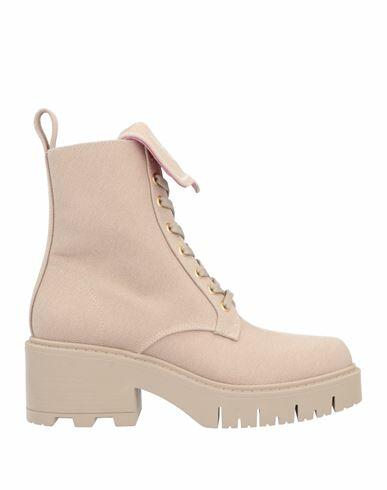 Chiara Ferragni Woman Ankle boots Beige Textile fibers Cover