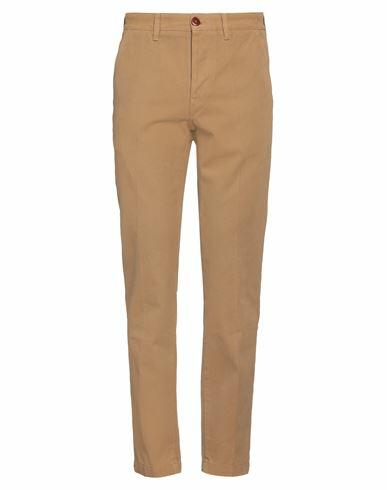 Tela Genova Man Pants Camel Cotton Cover