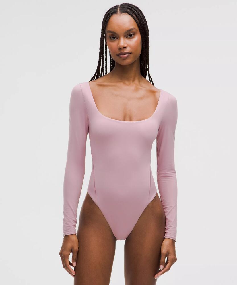 lululemon Wundermost Bodysuit - Ultra-Soft Nulu Square-Neck Long-Sleeve Bodysuit Cover