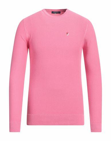 Avignon Man Sweater Fuchsia Cotton Cover