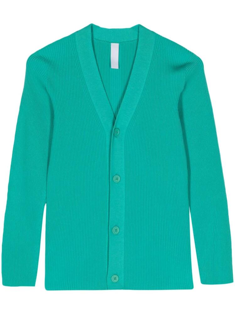 CFCL fully ribbed V-neck cardigan - Green Cover