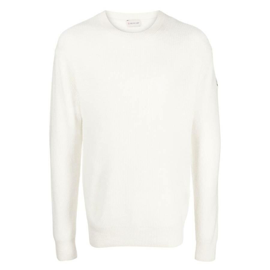 Moncler Girocollo Tricot Virgin Wool-Blend Jumper Cover