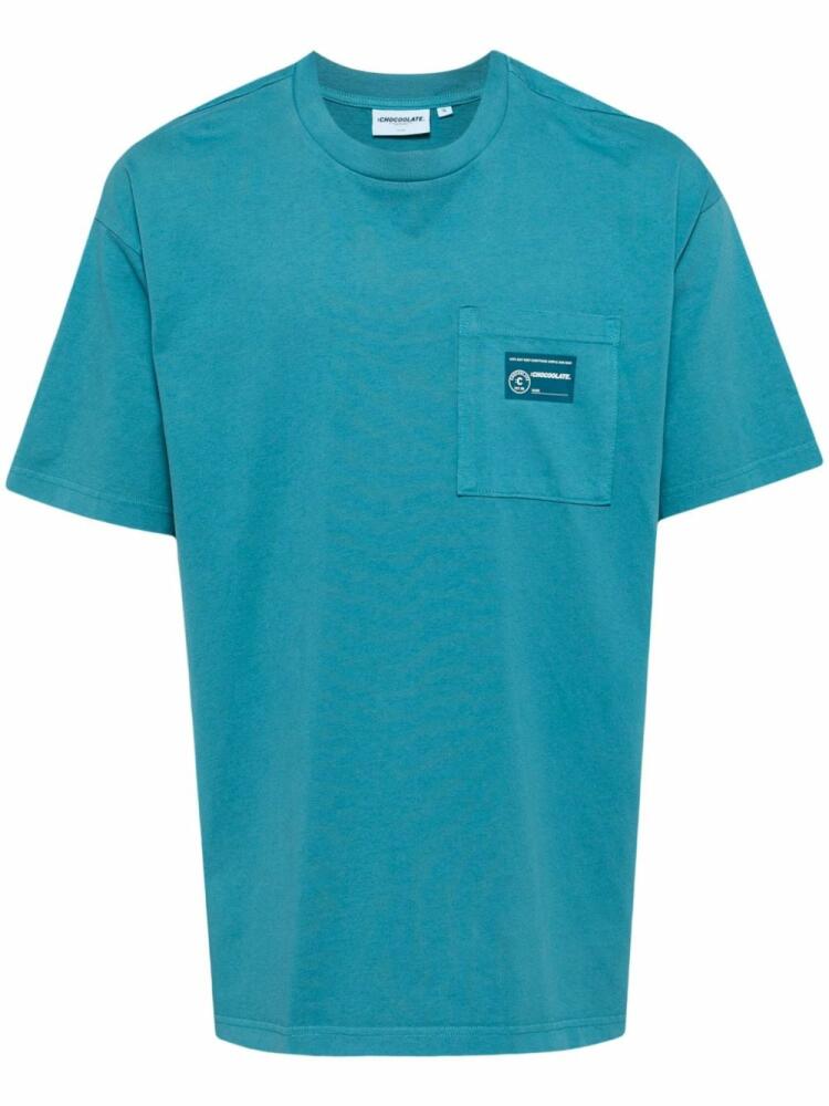 CHOCOOLATE patch pocket t-shirt - Blue Cover