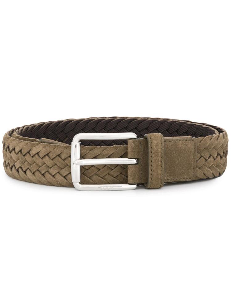 Tod's adjustable woven belt - Green Cover