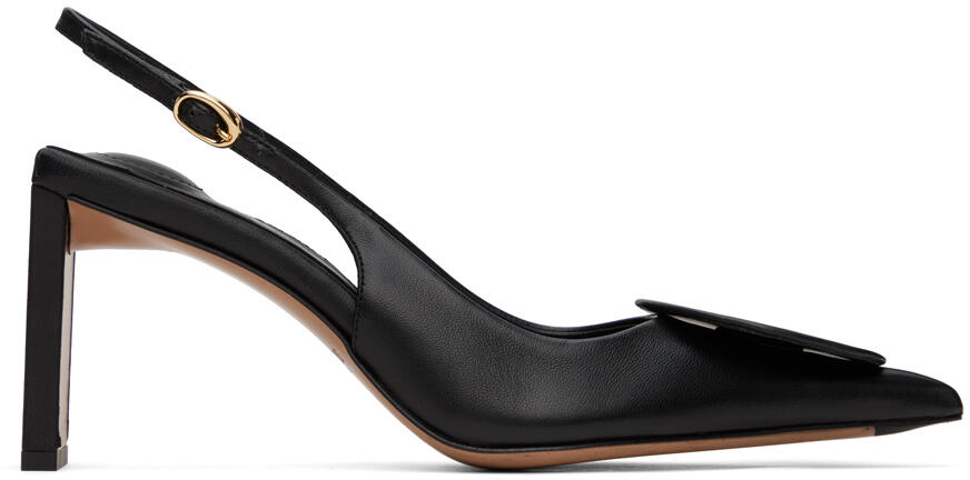 JACQUEMUS Black Les Classiques 'Les Slingbacks Duelo Hautes' Heels Cover