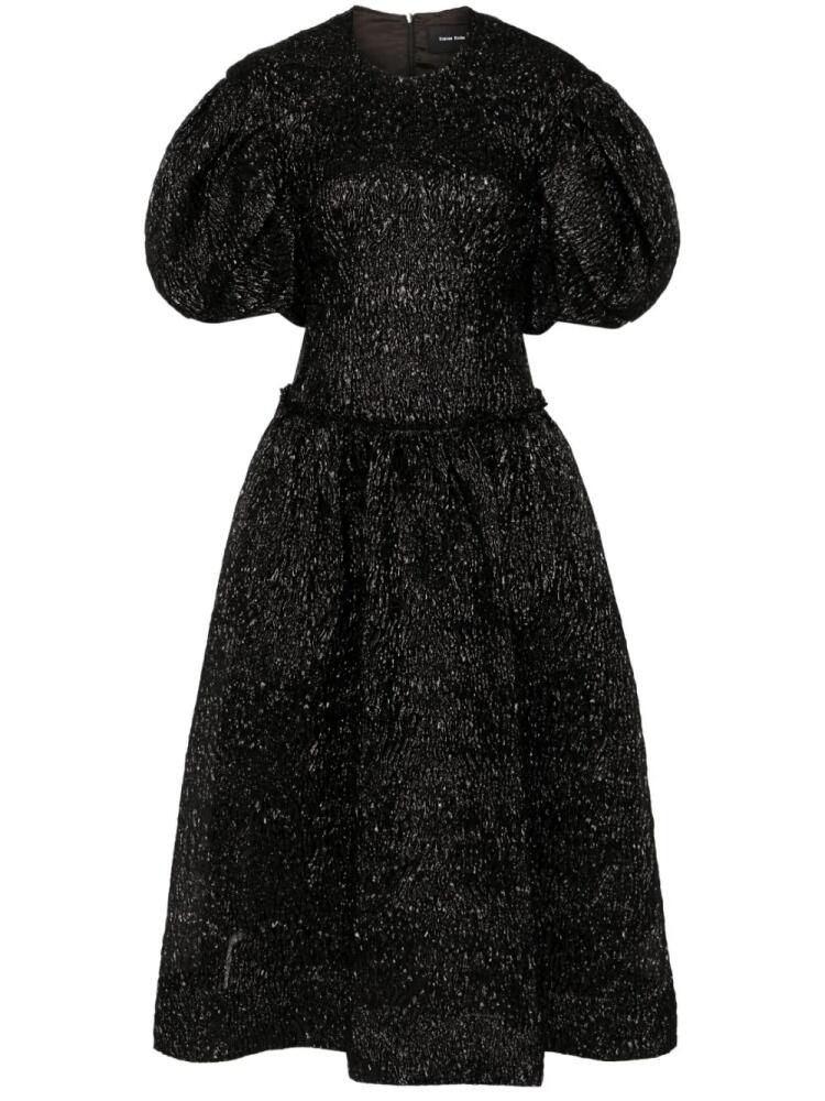 Simone Rocha crinkled midi dress - Black Cover