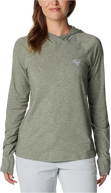 Columbia PFG Uncharted Hoodie (Cypress Heather) Women's Clothing Cover