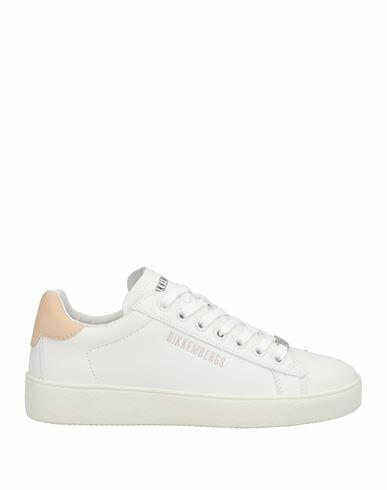 Bikkembergs Woman Sneakers White Soft Leather, Textile fibers Cover