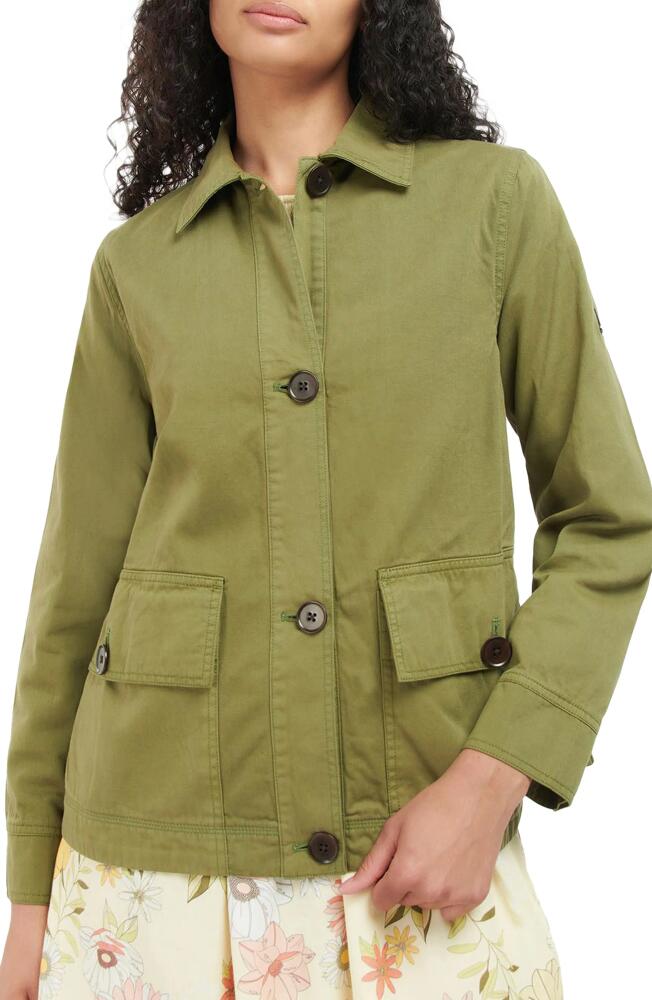 Barbour Zale Cotton Jacket in Olive Tree Cover