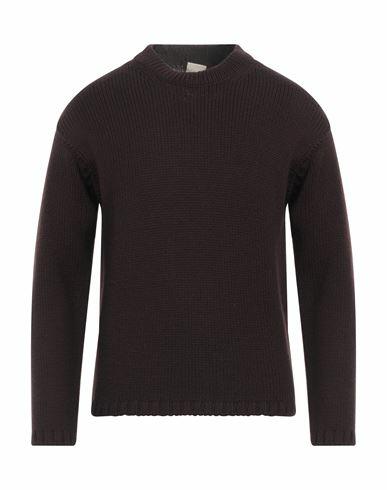 Ten C Man Sweater Dark brown Wool Cover