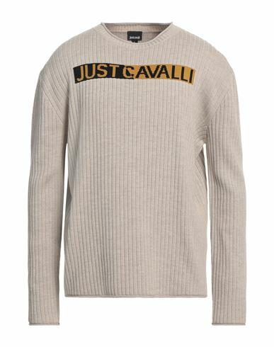 Just Cavalli Man Sweater Beige Wool, Acrylic, Polyamide Cover