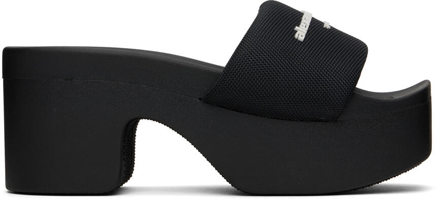 Alexander Wang Black AW Platform Heeled Sandals Cover