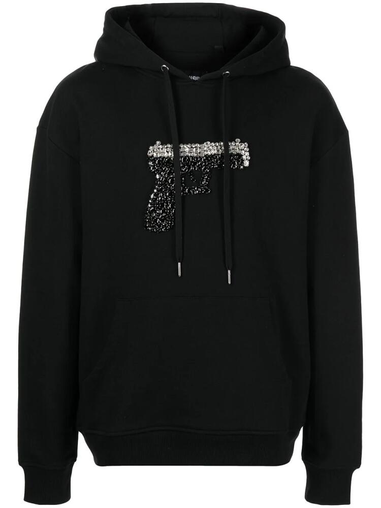 God's Masterful Children Triggered crystal-embellished hoodie - Black Cover