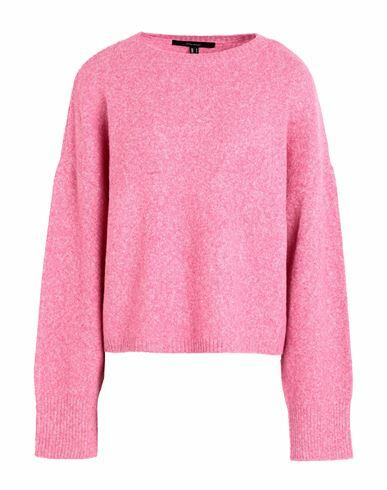 Vero Moda Woman Sweater Fuchsia Recycled polyester, Polyester, Wool, Nylon, Elastane Cover