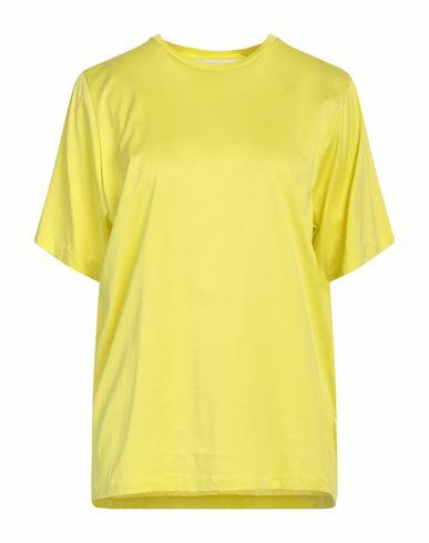 Jucca Woman T-shirt Acid green Cotton Cover