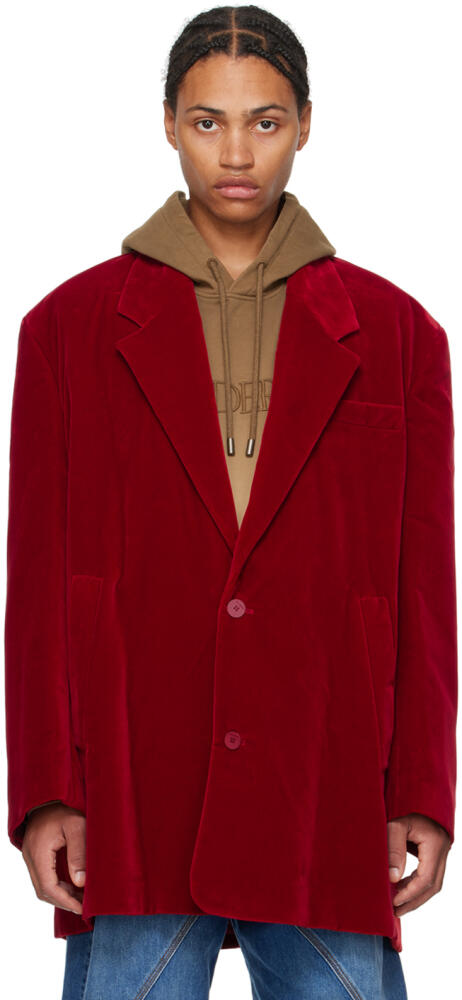 JW Anderson Red Oversized Blazer Cover