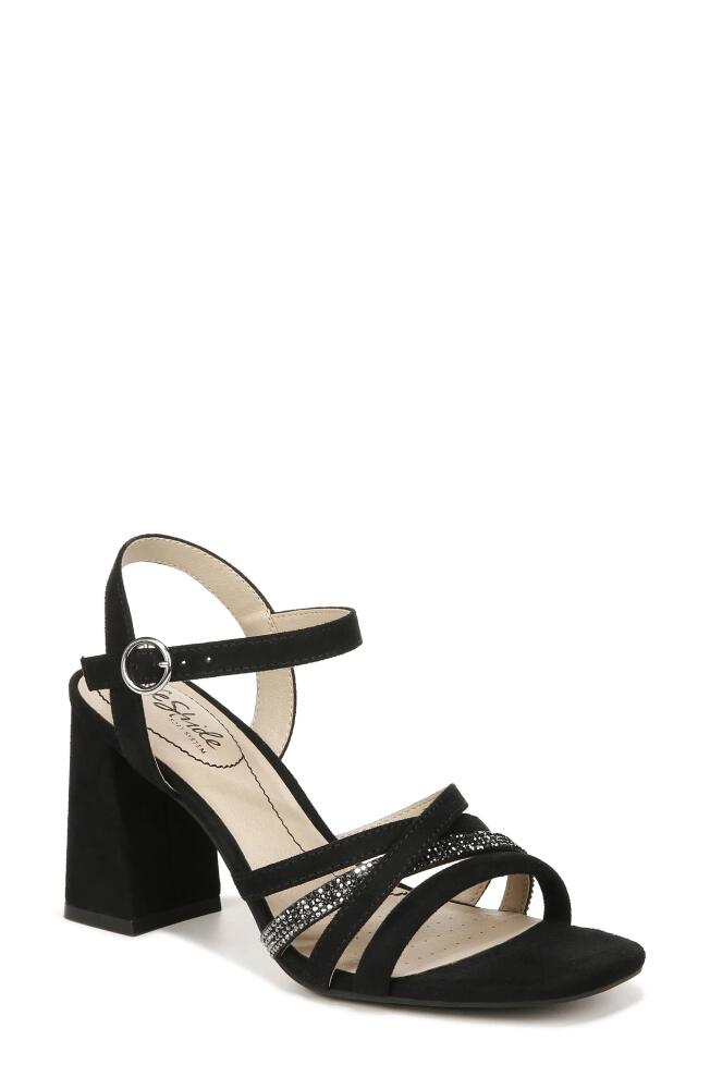 LifeStride Belle Rhinestone Strappy Sandal in Black Cover