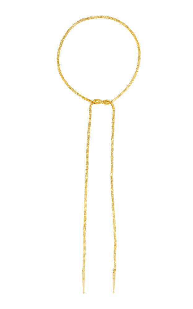 Sylvia Toledano - Bolo-Tie 22K Gold-Plated Necklace - Gold - Gifts For Her Cover