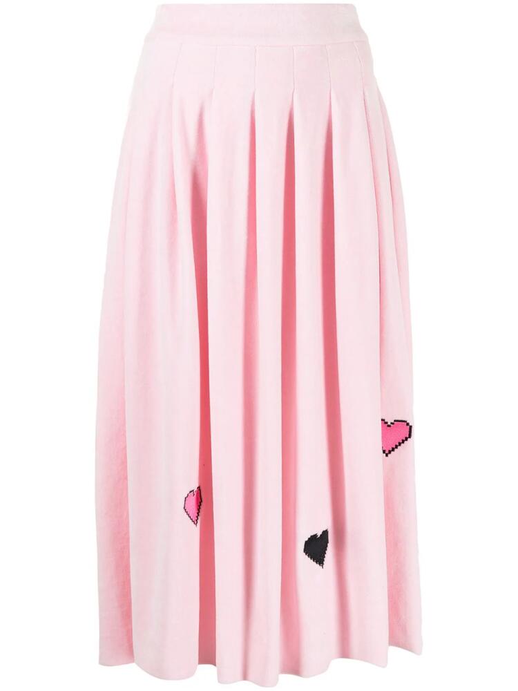 Natasha Zinko heart pleated skirt - Pink Cover