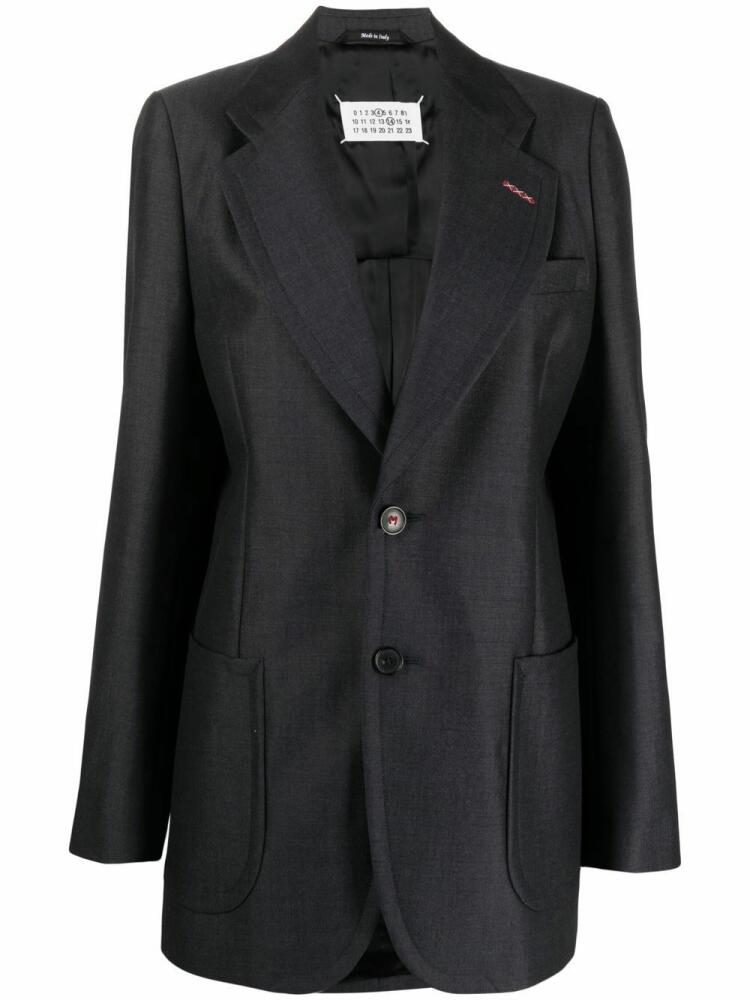 Maison Margiela single-breasted mohair blazer - Grey Cover