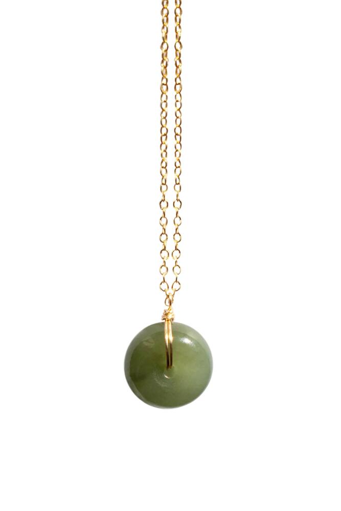 seree Coin Green jade hollow necklace in Light Green Cover