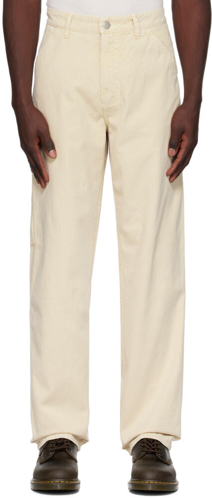 Awake NY Beige Embroidered Trousers Cover